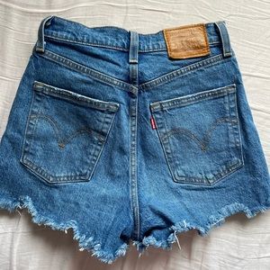 Levi Ribcage Denim Jean Shorts